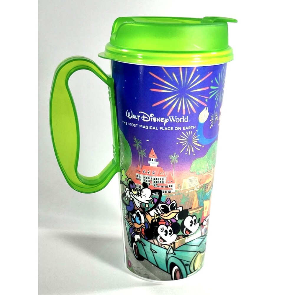 2024 Walt Disney World Resort Reusable Refillable Mug Mickey & Friends Green